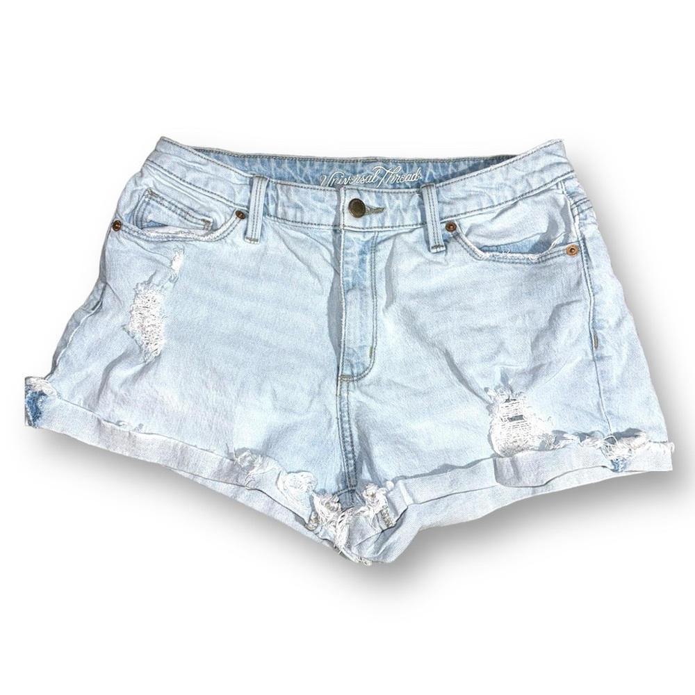 Universal Thread High Waisted Ligh Wash Denim Shorts